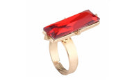 Red Crystal Stones Rings For Women - sparklingselections