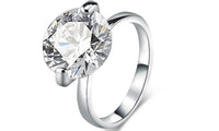 Cubic Zircon White Engagement Ring - sparklingselections