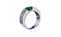 Green White Gold Color  Rings For Women - sparklingselections