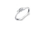 Round Cut White Crystal Cubic Engagement Ring For Women
