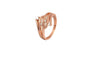 Genuine Crystal Rose gold Color Vintage Rings