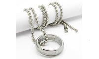 Silver -Color Round Pendant Necklaces - sparklingselections