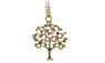 Fashion Gold Tree Plant Pendant Necklace