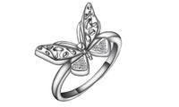 Classic Hollow Butterfly Engagement Ring For Women - sparklingselections