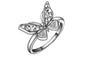 Classic Hollow Butterfly Engagement Ring For Women