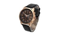 Faux Leather Quartz Analog Casual Wrist Watches - sparklingselections