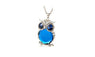 Fashion Owl Crystal Pendants Necklaces For Women