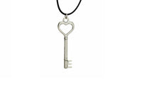 Fashion Hand Made Silver Key Pendant 17 Necklace - sparklingselections
