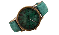 Leather Quartz Wristwatch - sparklingselections