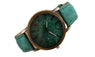 Leather Quartz Wristwatch