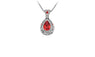Gold Plated Angel Ocean Tear Crystal Pendant Necklace
