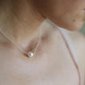 Simple Imitate Pearl Bib Choker Statement Collar Necklace