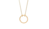 Brushed Forever Circle Pendant Necklaces For Women - sparklingselections