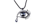 Magic Eye Crystal Tears Sweater Pendants Necklace
