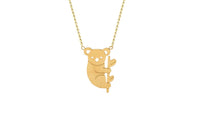 Small Koala Bear and Branch Shaped Necklace for Women - sparklingselections