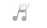 Music Note Friendship Pendant Necklace
