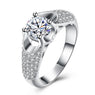 Silver Color Austrian Crystal Ring For Women