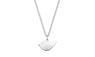 Silver Bird Sparrow Pendant Necklace