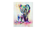 Elephant With Son Canvas Painting Printed Wall Pictures - sparklingselections
