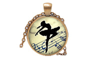 Dancing Glass Cabochon Pendant Necklace - sparklingselections