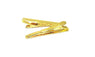 Gold Simple Necktie Tie Bar Clasp Clip Clamp Pin