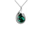 Crystal Water Tear Drop Pendant Necklace
