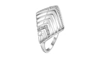 Silver Plated Crystal Rhinestone Cubic Zirconia Ring (8) - sparklingselections