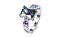 New Fashion Rhinestone Ring Silver Plated for Women(Size-6) - sparklingselections