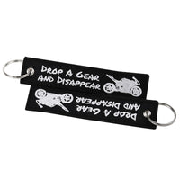 Embroidery Drop A Gear  ATV Car Key Chain