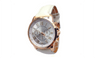 New White Fashion Roman Numerals Faux Leather Analog Quartz Women Wristwatch
