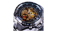 Sport Design Bezel Luxury Automatic Skeleton Watch