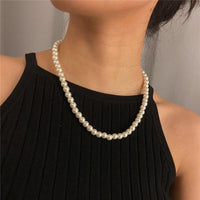 Women Jewellery Colliers Big Chain Pearl Necklace Artifical Pearl Bead Necklace for Women