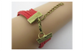Love word multielement B5.5 multi Layer braided leather bracelet