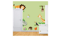 Forest Theme Cute Animal Live in Your Home Wall Stickers/ Home Decor