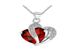 Fashion Class Heart Crystal Amethyst Maxi Statement Pendant Necklace