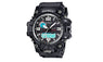 Dual Display Analog Digital LED Electronic Quartz Wrist Watch