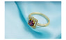 New wedding rings for women yellow gold plated fashion ring