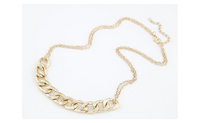 Fashion Chain Double Layer Combination Necklace