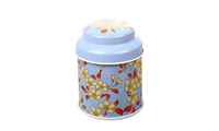 Beautiful Flower Metal Tin Jar - sparklingselections