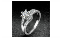 Zirconia Fashion Crafted Engagement Wedding Ring for Women