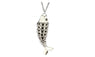 Vintage Silver Fish Pendant Necklace for Women