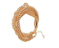 Braided Multi-Layer Alloy Bangle Bracelet - sparklingselections