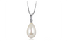 Pearl Pendant Silver Plated Necklace Charming Jewelery