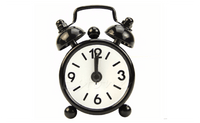 Home Outdoor Portable Cute Mini Cartoon Dial Number Round Desk Alarm Clock - sparklingselections