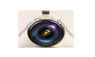 Antique Silver Plated Round Camera Lens Pendant Necklace For Men