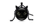Unique Vintage Glass Alloy Chain Black Cat Picture Necklace Pendant