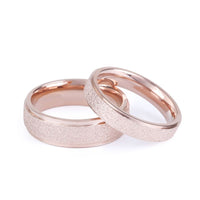 Fashion Titanium Steel Rose Gold Ring For Women - sparklingselections