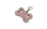 Stainless Steel Pink Pet Cat Dog Personalised Bone Shaped ID Tags