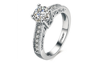 Classic Glamour Style Nice Quality Silver Plated Ring (6,7,8)