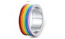 Rainbow Titanium Creative Steel Band Ring Jewelry (6,7,8)